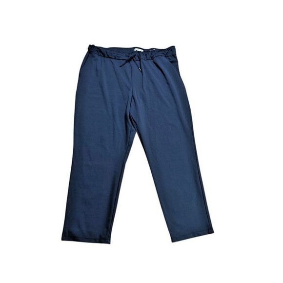 Maison D'Amelie Womens Pants Size XL Gathered Elastic Waist Ankle Soft Stretch - Picture 1 of 9